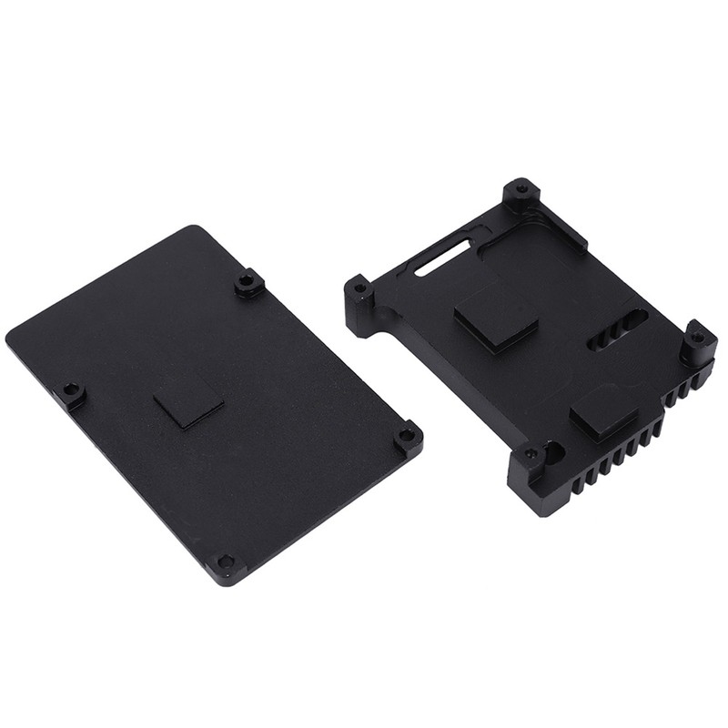 Motherboard Shell Box Black Aluminium Alloy Fit for RaspberryPi 3