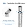 16mm 5/8" Spark Plug Socket with 3/8" Drive,12 Points Magnetic