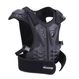Webetop Kids Dirt Bike Chest Protector Motocross Adjustable Youth Chest Protector Shock-Resistant Dirt Bike Gear for ATV, Cycling