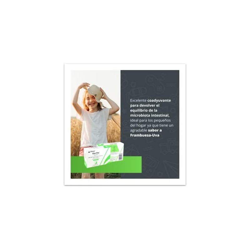 Flos-Pro Sobres Probiótico y Prebiótico para Diarrea Niños