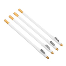 WOONEKY 4pcs Beard Shaping Pencil Set with Built in Sharpener Barber Pencil for Men Eyebrow Hairline Guide Tool Vibrant Colors for Precise Lines and All Skin Types