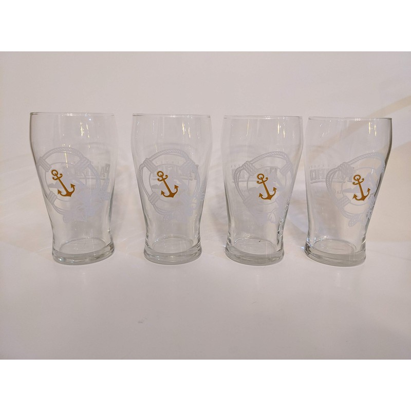 Pacifico Tulip Pint Glass - Set of 4, 16 Ounces