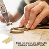 M METERXITY 20-Pack Brass Rod, 0.7mmx300mm H65 Solid Brass Round