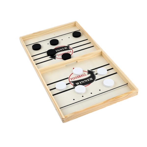 Andux Tabletop Ice Hockey Wooden Bumper Game Parent-child Interactive Party Tabletop Game TTQ-02