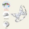 YL Butterfly Rings 925 Sterling Silver Simple Statement Ring Cubic