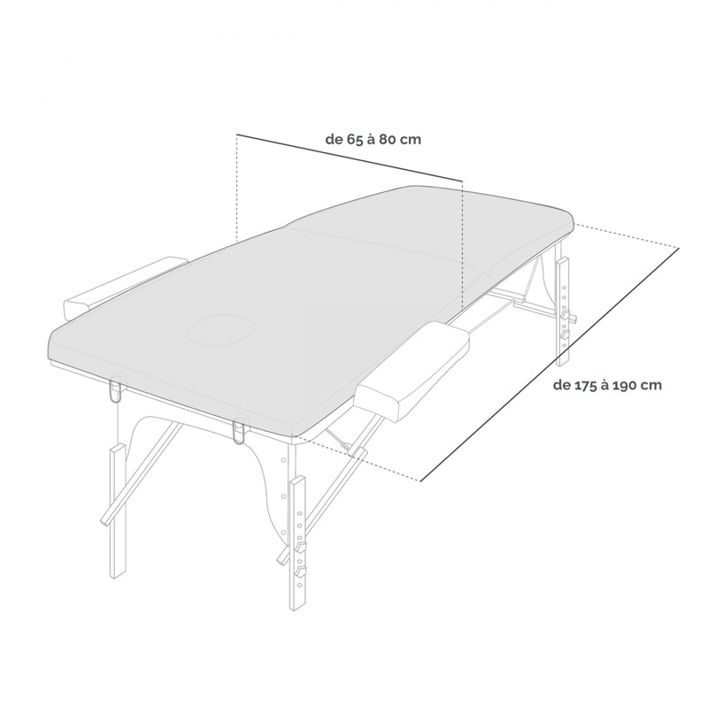 Vivezen - Terry Cloth Protective Sheet for Massage Table -