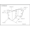 QCAA Heavy Duty 3.5" Swing Clear Offset Door Hinge Loose