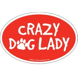 Prismatix Decal Cat and Dog Magnets, Crazy Dog Lady