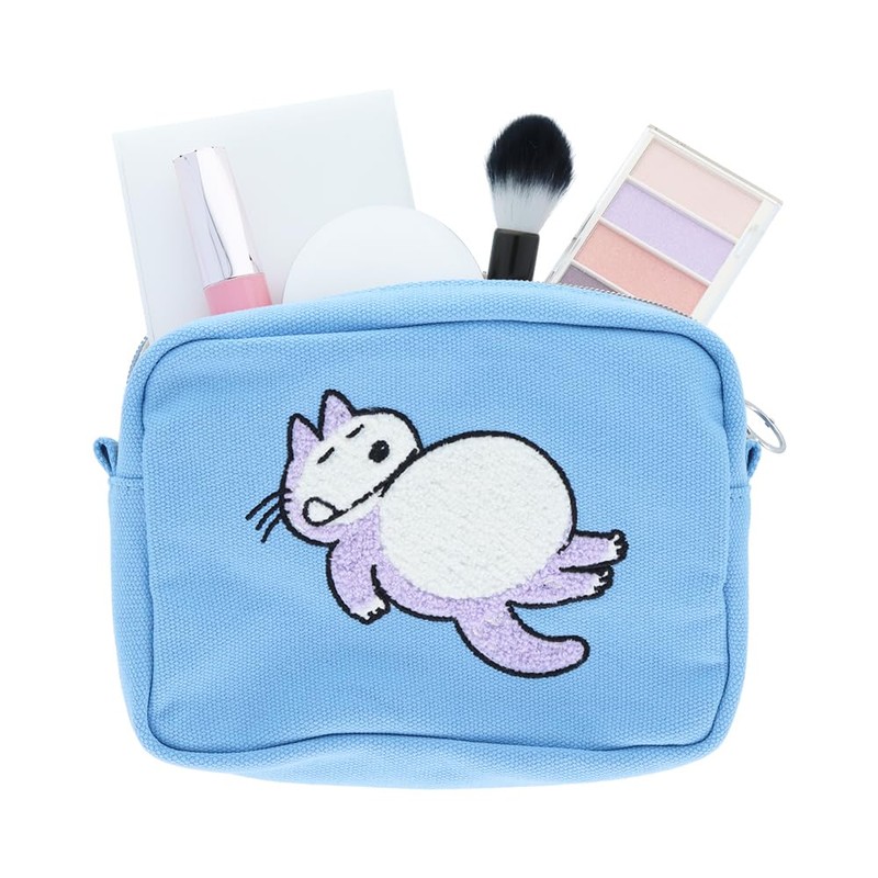 Sunstar Stationery S1428713 11 Piki Cats, Pencil Case, Embroidered, Tummy