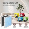 HSIAMEN 550 HEPA & Activated Carbon Filter Replacement Set Compatible