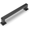 Amerdeco 10 Pack Matte Black Cabinet Pulls 5 Inch(128MM) Hole