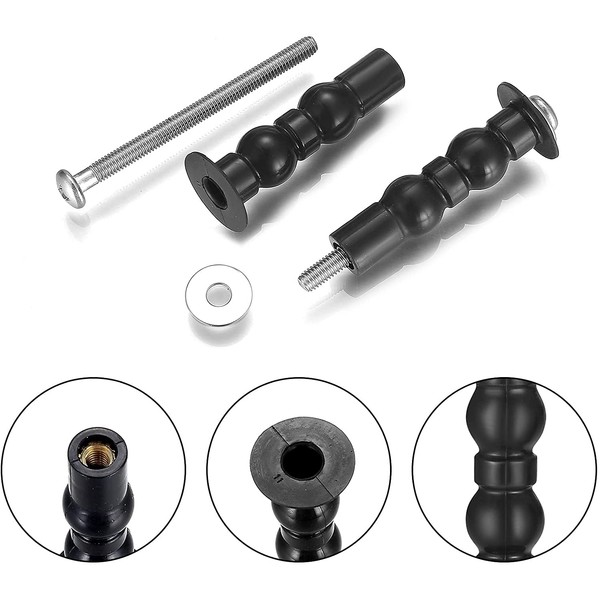 COKINPR 6Pcs Toilet Seat Top Fixings, Toilet Seat Expanding Rubber