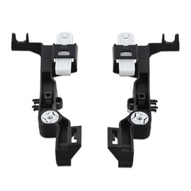 CHEDA Headlight Brackets LH RH Pair, Compatible with Dodge Ram 1500 2009-2010, 2500 3500 2010, 1500 2011-2020, 1500 Classic 2019, 2500 3500 2011-2018, Black, ABS Plastic