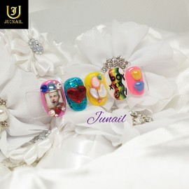 Pop Art Handmade Nail Tips - Short Stiletto / 팝아트 수제네일팁 - 숏스틸레토