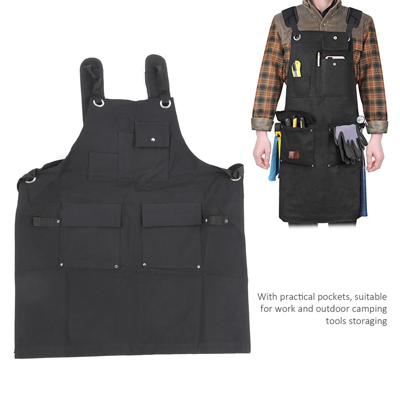 Outdoor Camping Utility Working Canvas Apron Tool Storage Apron with