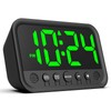 Small LED Digital Clock for Bedroom, Loud Alarm Clock for