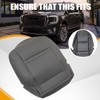 NLQR Front Driver Bottom Replacement Seat Cover Gray Microfiber Leather