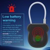 Fingerprint Padlock Lock with Key Backup, Biometric Metal Keyless Thumbprint