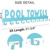 IBosins Large Pool Towel Rack with 10 Hooks, Towel Holder