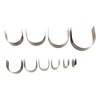 10 Pcs Leather Cutting Mold Hand Made DIY Semi Circular