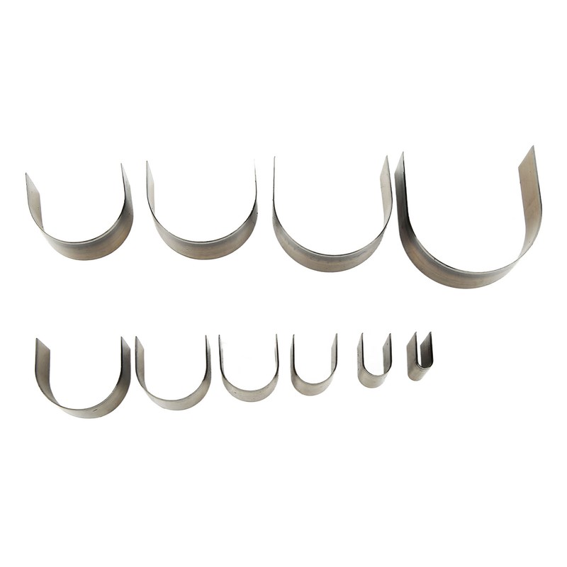 10 Pcs Leather Cutting Mold Hand Made DIY Semi Circular