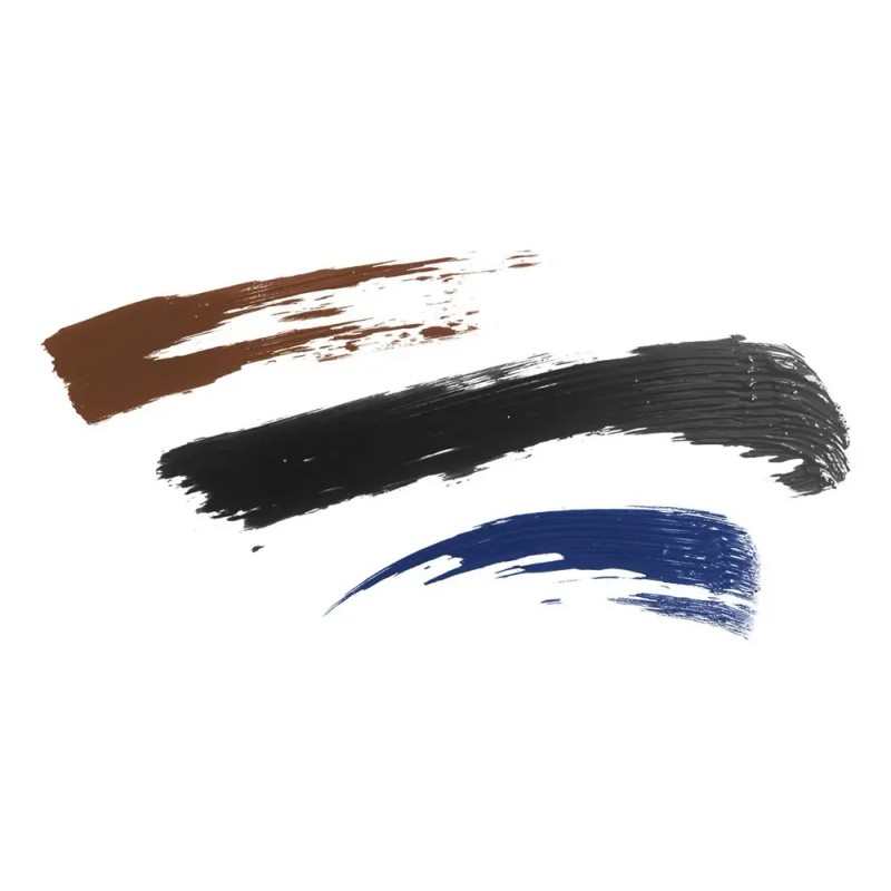 Pack X3 Máscaras Pestañas 10 Aceites Negra Café Azul Yuya