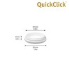 Wagner QuickClick® Plastic Gliders, Furniture Glides, Chair Glides, Set of
