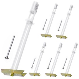 Drywall Anchor with Included Bolts, Heavy Duty Hollow Wall Anchors for TV Mounting Kit, Stainless Steel Hollow Wall Anchors (3/16”-24: Pack of 6)