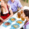 QZYL 50 Sets Oktoberfest Party Plates and Napkins Sets, 9"