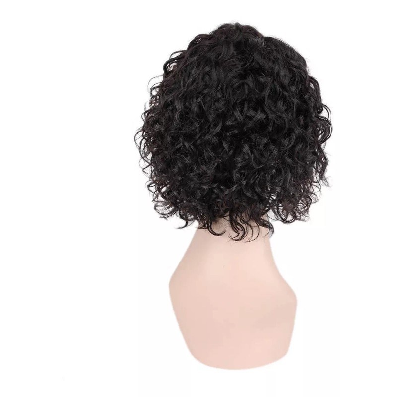 Beautyonline Peluca De Cabello Humano Rizado Con Encaje Frontal, 25