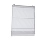 Roman Blind with Eyelets Opaque White Width 45 x Height