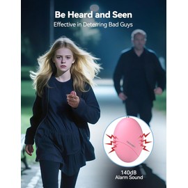 Personal Safety Alarm for Women, 140dB Travel Safe Waterproof Self Defense Keychain, Personal Alarm Loud Siren Safety Keychain for Girls Kids Elderly - 2 Pack