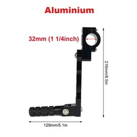 Xitomer Universal 1.25" Highway Footpegs Adjustable Footpeg Kit Fit for Road Glide Street Glide Sportster Road King Electra Glide Guard Bar, Fits most Harley models Motorcycle Highway Peg Mounts