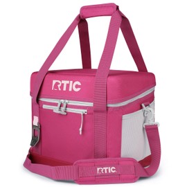 RTIC 28 Can Everyday Cooler, Soft Sided Portable Insulated Cooling for Lunch, Beach, Drink, Beverage, Travel, Camping, Picnic, for Men and Women, Very Berry