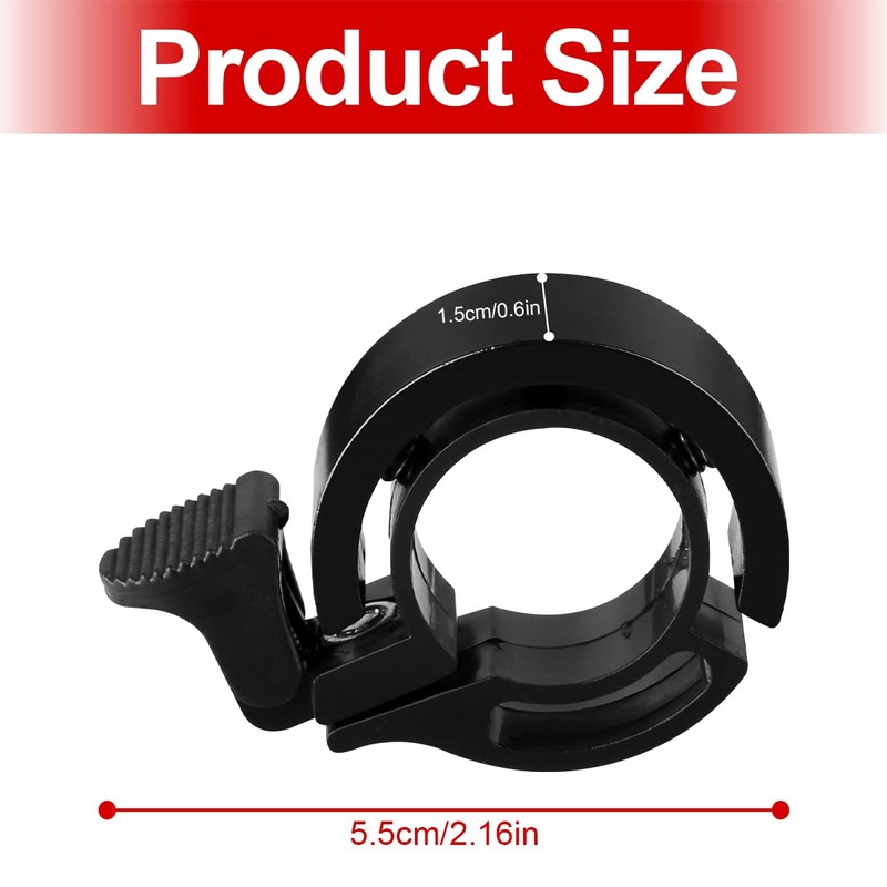 GLADFRESIT 2PCS Bicycle Hidden Bell Super Loud Cycling Horn for