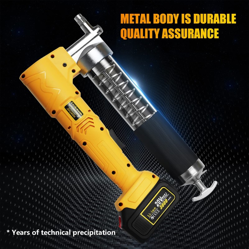 20V MAX Electric Grease Gun Kit with 2 Batteries and