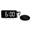 LED Digital Alarm Clock USB Charging Mirror Clock with 4