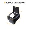 West-xingzhe Center Console Organizer Safe Lock Box Storage Compatible with