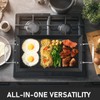 Utheer Upgraded Nonstick Cast Iron Griddle for Gas Grill, 26.7