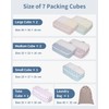 Narwey 7 Teilige Kompression Koffer Organizer, Compression Packing Cubes Backpack