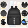 2 Ball Bowling Backpack,Bowling Ball Bag with Shoe Compartment &