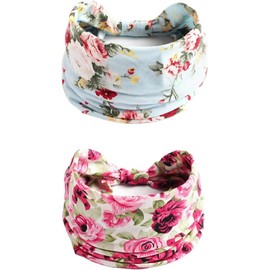 Boho Headband Fashion Wide Headband Knoted Turban Yoga Workout Head Bands Hair Accessories For Women (Style1, One size)