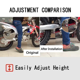 JFG RACING CRF250L Adjustable Lowering Link Kit 7075 Aluminum for CRF250L 2013-2020/CRF250L LD 2017-2020/CRF250RALLY LD 2017-2020 Dirt Bike, RED