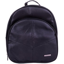 Ladies/Womens Faux Leather Travel/Work/Holiday Backpack/Rucksack - Black