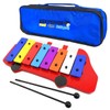 keepdrum Glockenspiel Fire Engine Car + Carry Bag