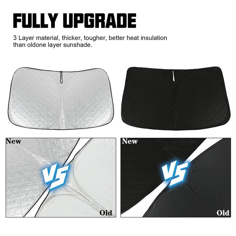 D-Lumina Windshield Sun Shade Compatible with GMC Sierra 1500 2500