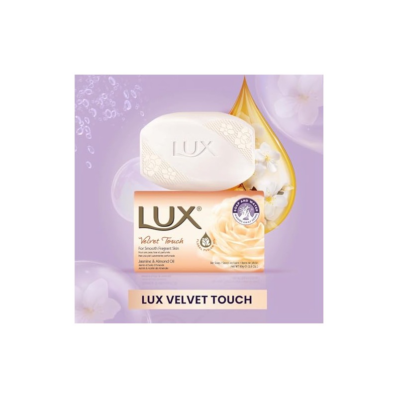 Lux Velvet Touch Soap Bars 80g x 12