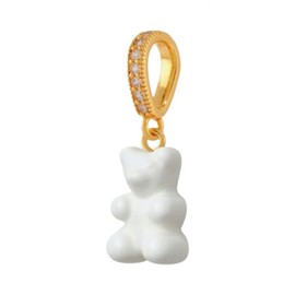 Crystal Haze Nostalgia Bear with Pave Connector Gold Powder ONE SIZE / Crystal Haze Nostalgia Bear with Pave Connector Gold Powder 크리스탈 헤이즈 노스텔지아 베어 파베 커넥터 골드 파우더 ONE SIZE
