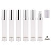 AJLTPA 6Pcs 1oz 30ml Clear Airless Pump Bottles with Funnel,