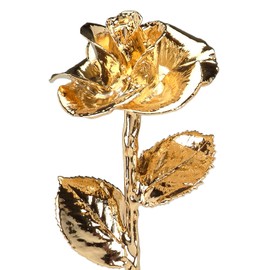 Real Rose Dipped in 24k Gold - Diana Rose (12" Full Bloom)